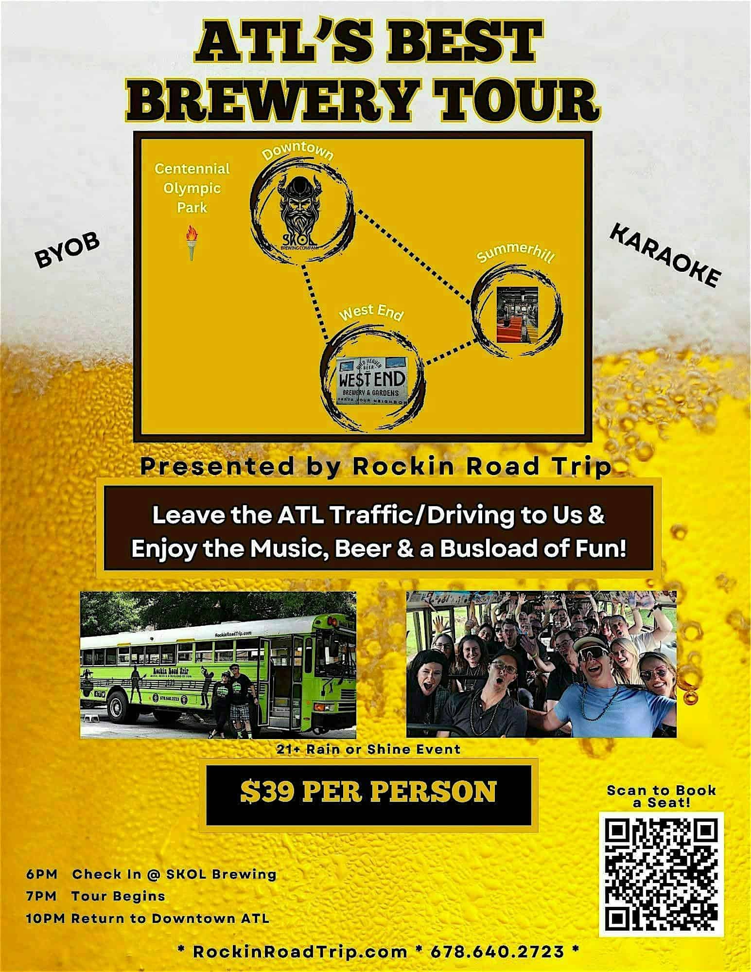 ATL’s Best Brewery Tour on SUN 7/5 at Skol Brewing Company – Atlanta, GA