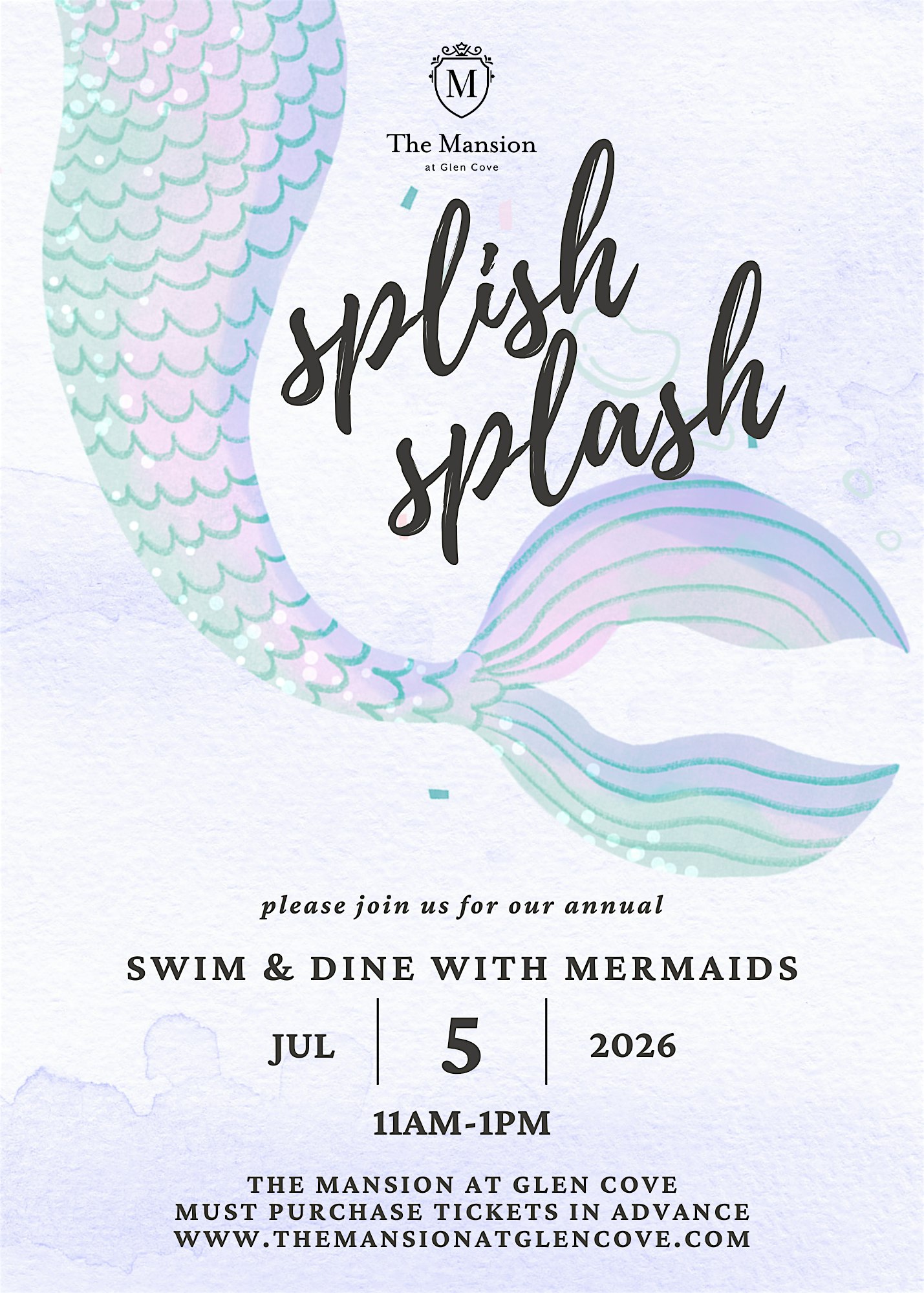 Splish Splash: Swim & Dine with Mermaids at The Mansion at Glen Cove – Glen Cove, NY