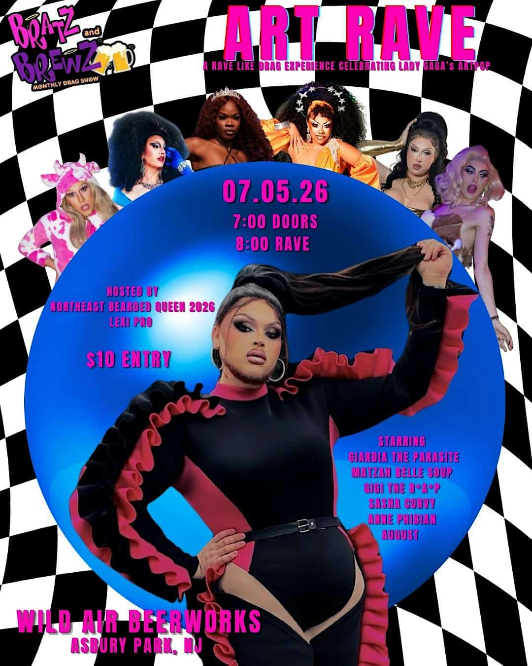 artRave: a drag show at Wild Air Beerworks – Asbury Park, NJ