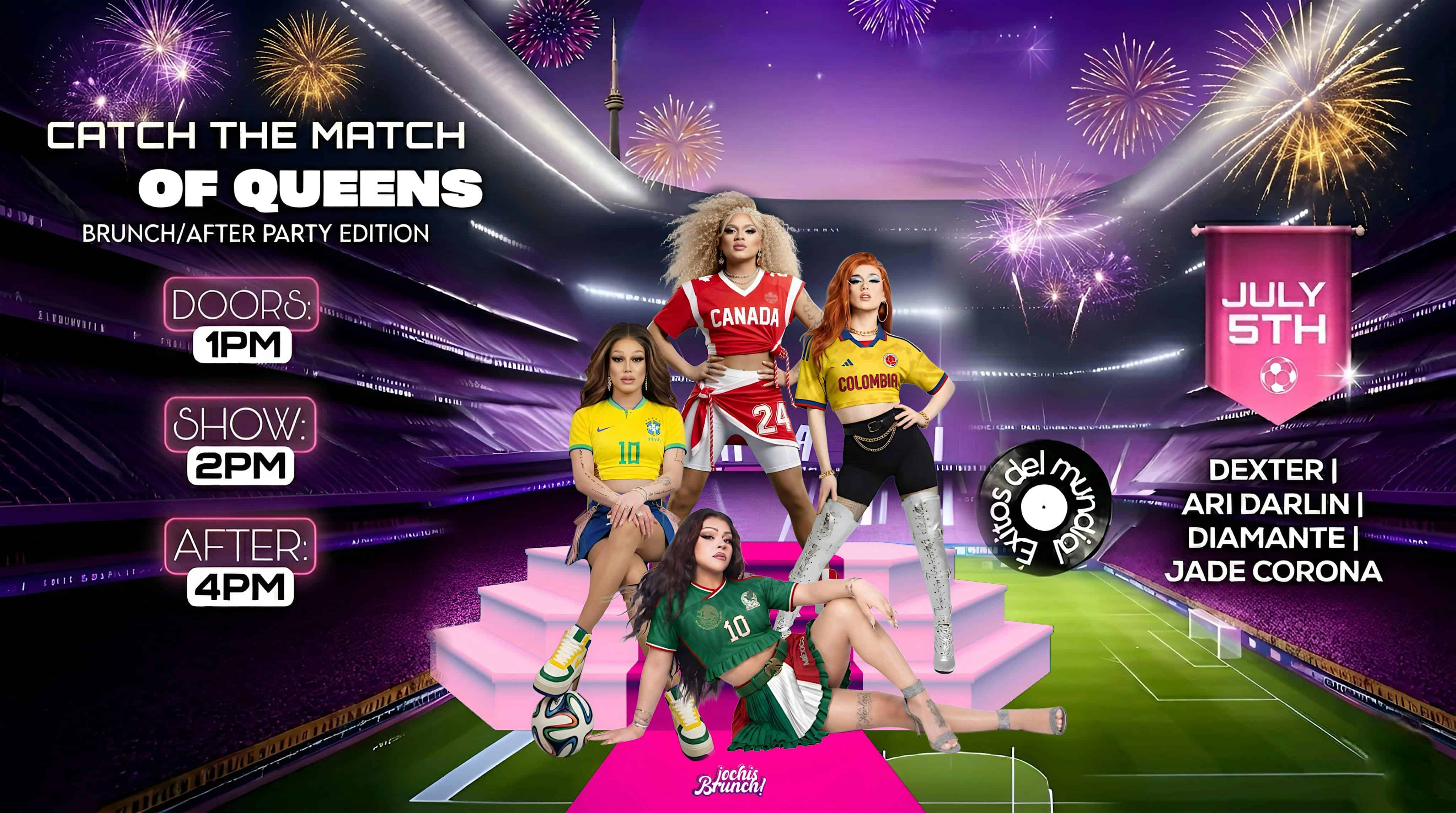 FIFA World Cup Drag Brunch Party at QUE RICO!, TAPAS BAR – TORONTO, ON