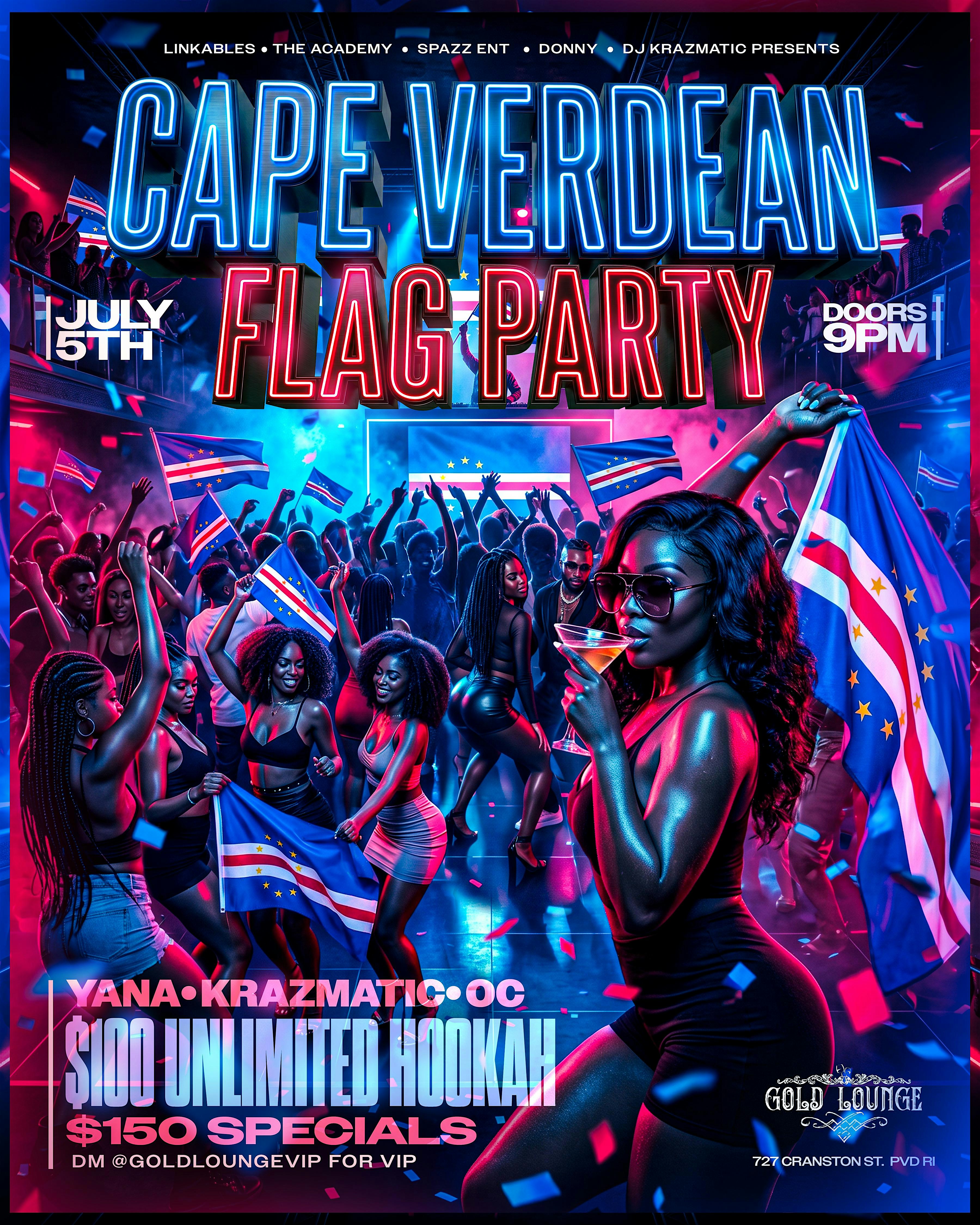 CAPE VERDEAN FLAG PARTY at 727 Cranston St – Providence, RI