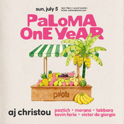 Aj Christou + Friends | Paloma 1 Year Anniversary at Venue TBA (Toronto) – Toronto, ON