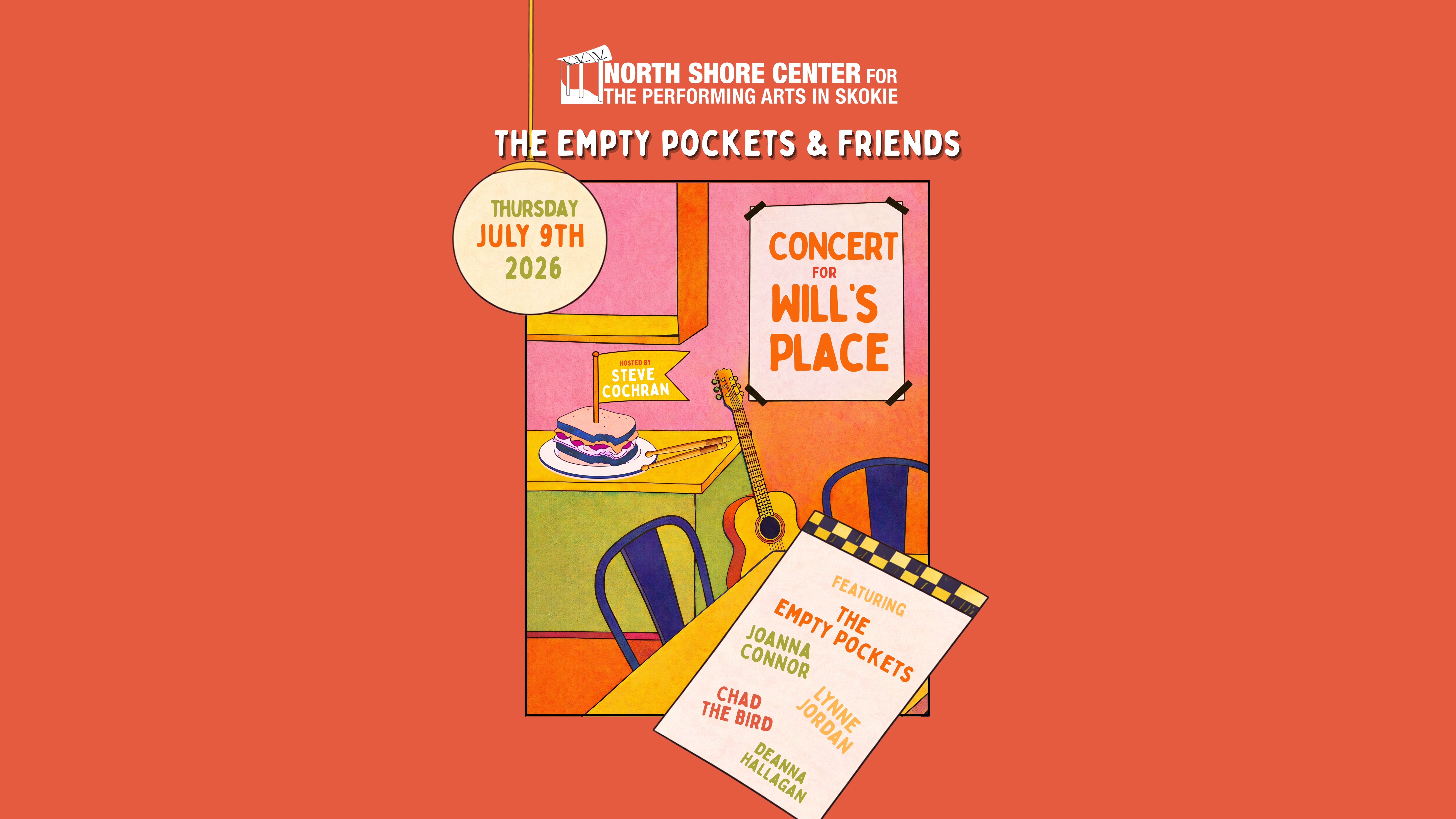 Concert for Will’s Place at George Van Dusen Theatre at North Shore Center – Skokie, IL