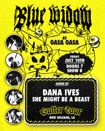 Blue Widow//Dana Ives//She Might Be a Beast at Gasa Gasa – New Orleans, LA