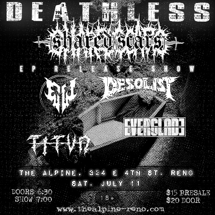Shared Scars EP Release Show w/ Emberwake, Desolist, Titvn & Everglade at The Alpine – Reno, NV
