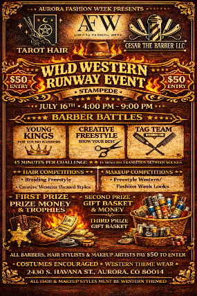 Aurora Fashion Week – Wild West Runway at Stampede – Aurora, CO