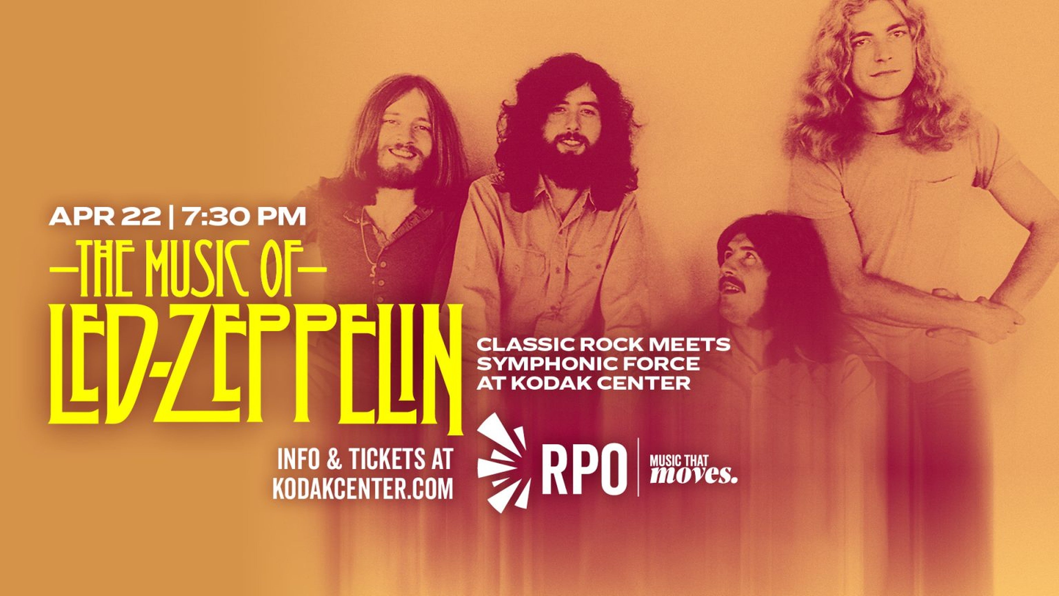 RPO presents The Music of Led Zeppelin at Kodak Center – Rochester, NY
