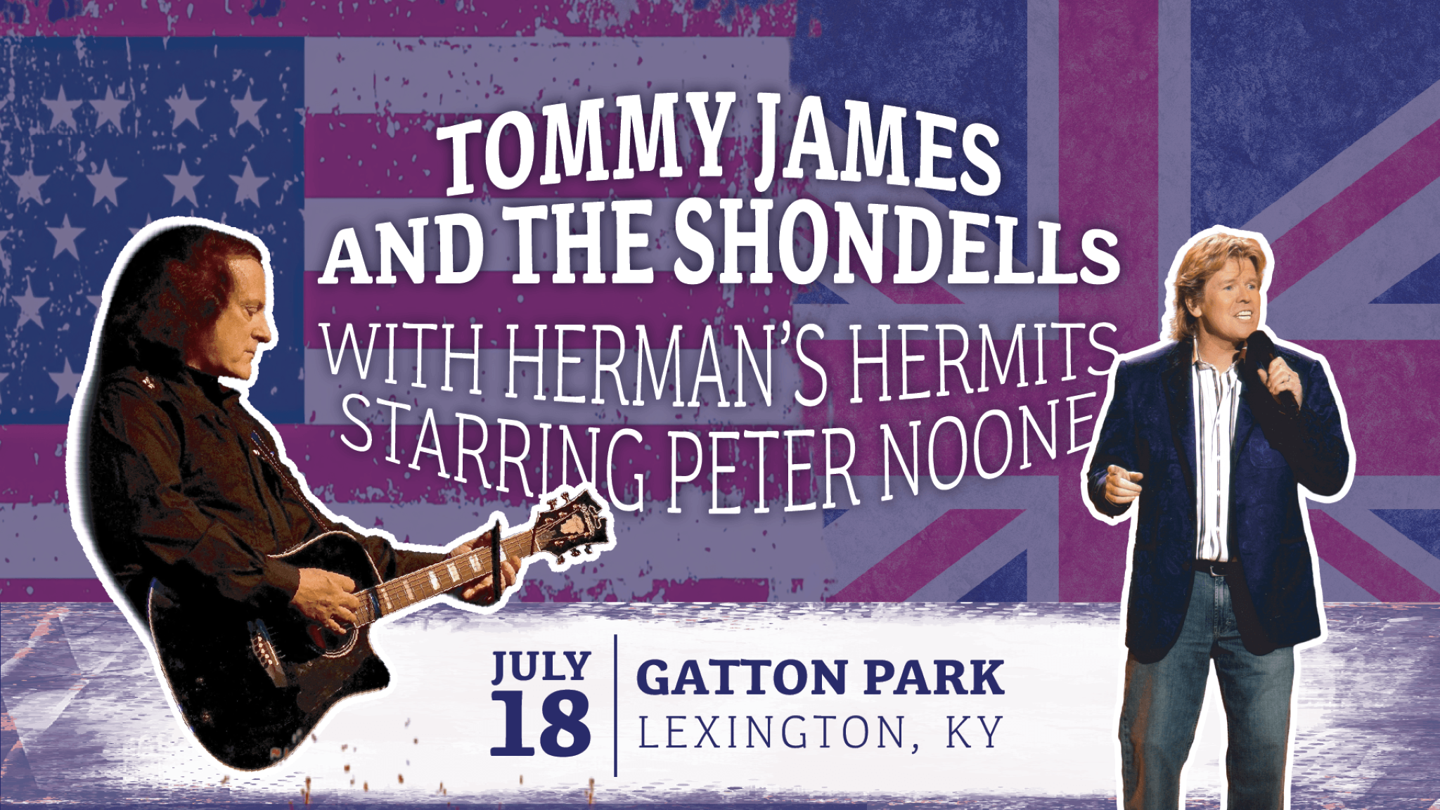 Tommy James & The Shondells; Herman’s Hermits starring Peter Noone at Gatton Park – Lexington, KY