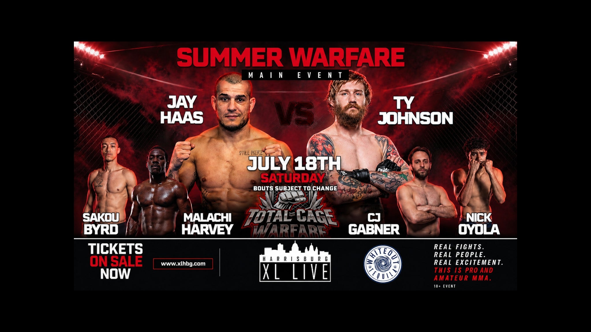 Total Cage Warfare at XL Live – Harrisburg, PA