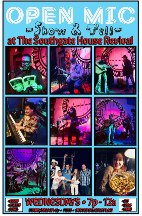 Open Mic Show & Tell with Adam Flaig at The Southgate House Revival – The Lounge – Newport, KY
