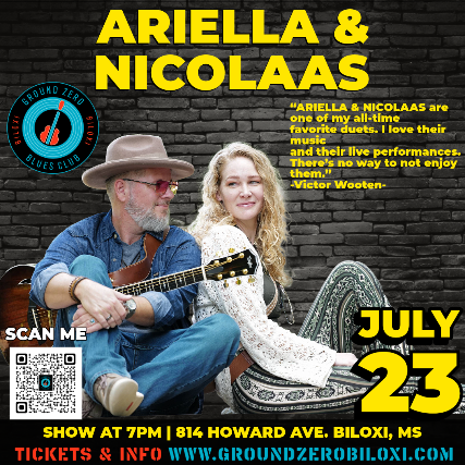 Ariella & Nicolaas at Ground Zero Blues Club Biloxi – Biloxi, MS