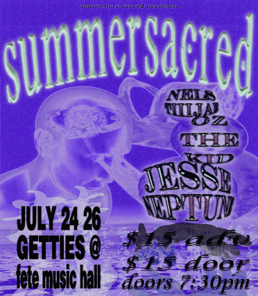 Summer Sacred: Jesse Neptune, OzTheKid, w/ Nels&TiiiJae at Fete Music Hall – Providence, RI