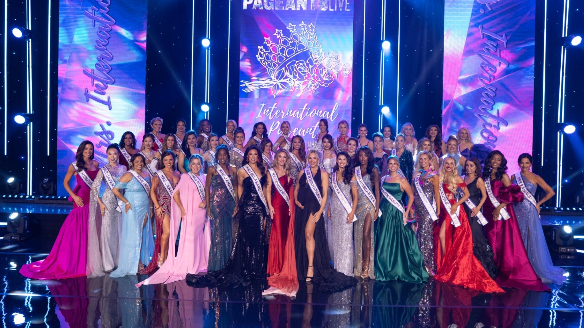 Mrs. International Pageant – Finals at George Van Dusen Theatre at North Shore Center – Skokie, IL