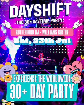 Dayshift: The 30+ Daytime Party! at Williams Center – Black Box – Rutherford – Rutherford, NJ