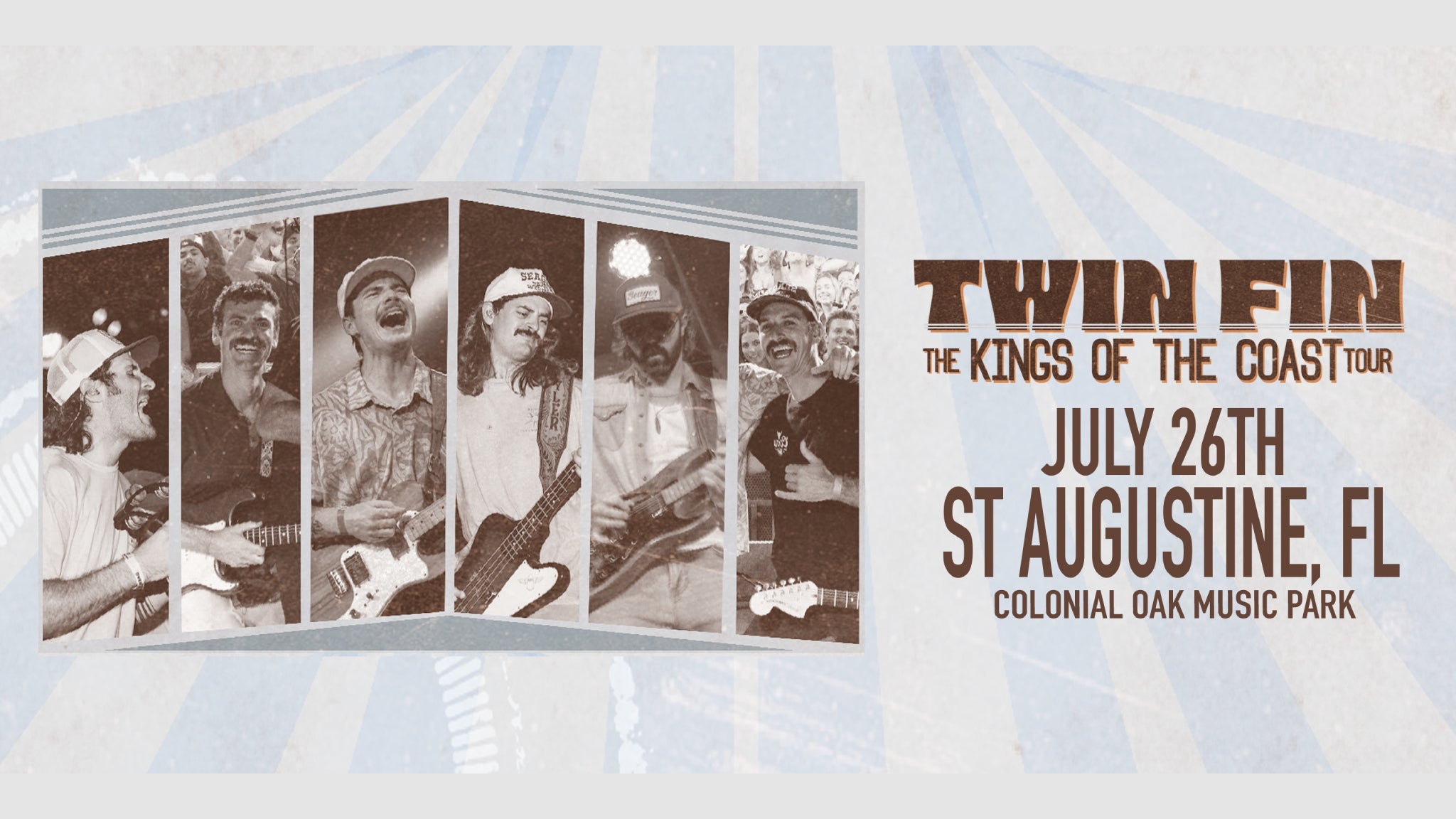 Twin Fin – The Kings of the Coast Tour – St. Augustine at Colonial Oak Music Park – St Augustine, FL