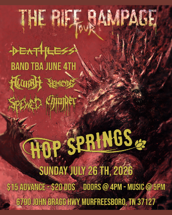 The Riff Rampage Tour at Hop Springs – Murfreesboro, TN