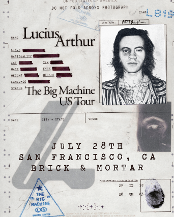 Lucius Arthur at Brick and Mortar Music Hall – San Francisco, CA