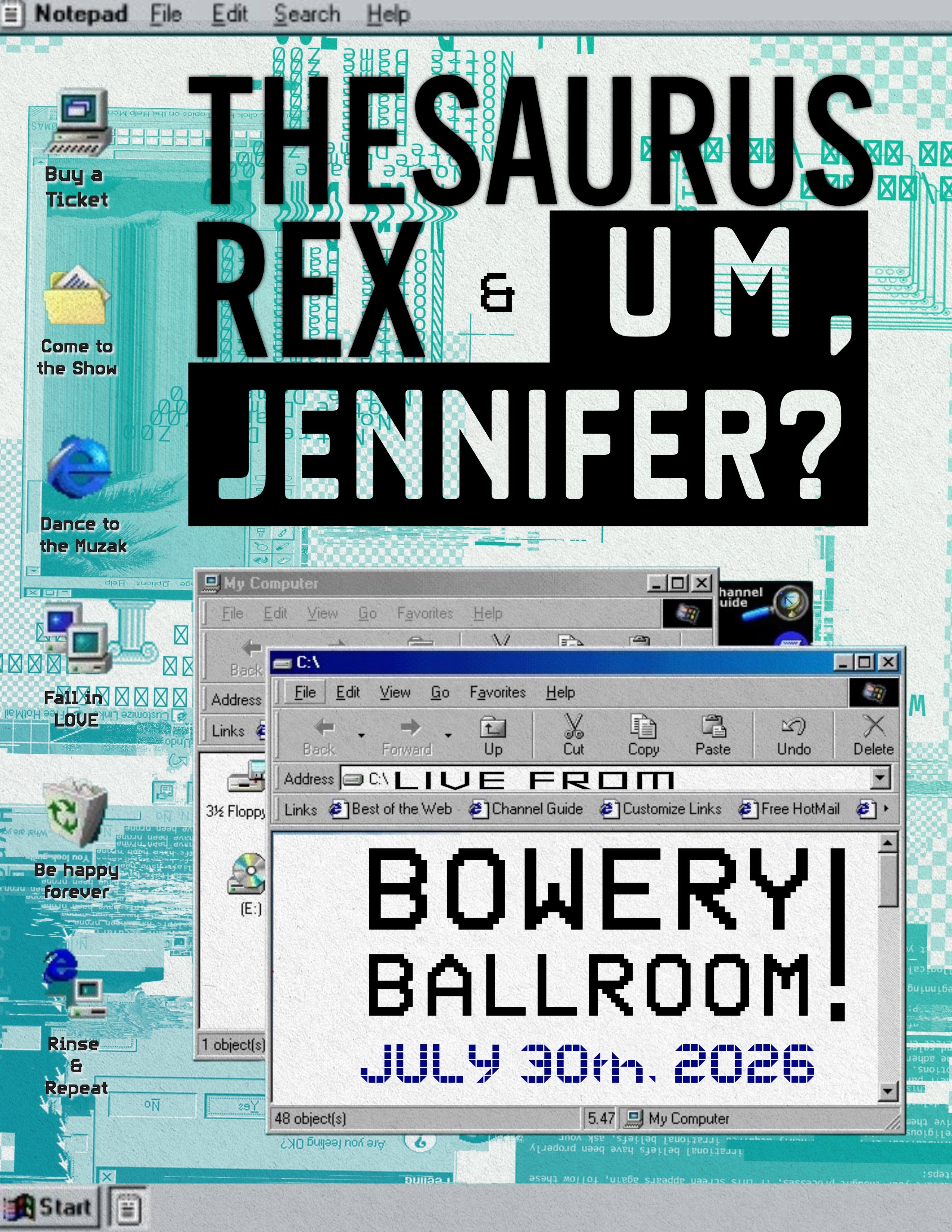 Thesaurus Rex, Um Jennifer? at Bowery Ballroom – New York, NY