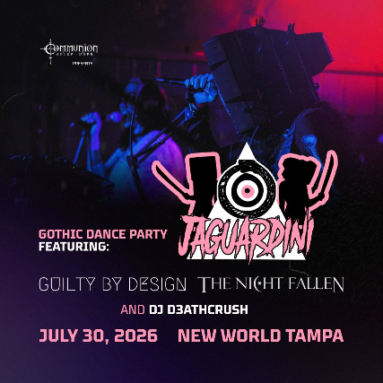 Jaguardini, Guilty By Design, andf The Night Fallen in Tampa at New World Music Hall – Tampa, FL