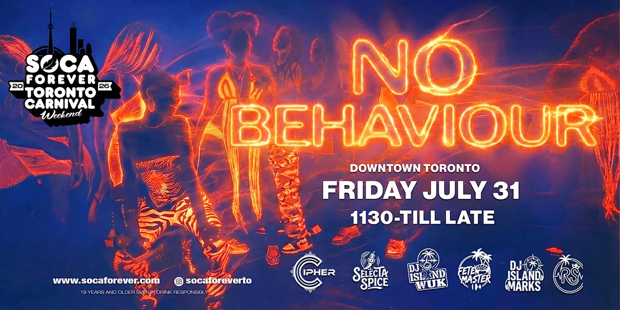 CARIBANA FRIDAY NIGHT TORONTO | NO BEHAVIOUR | Soca Fete | Toronto at TBA – Toronto, Canada