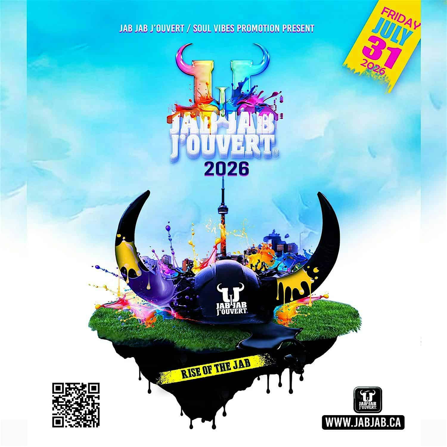 Jab Jab J’Ouvert – Toronto Caribana Friday July 31, 2026 at Toronto – Toronto, Canada