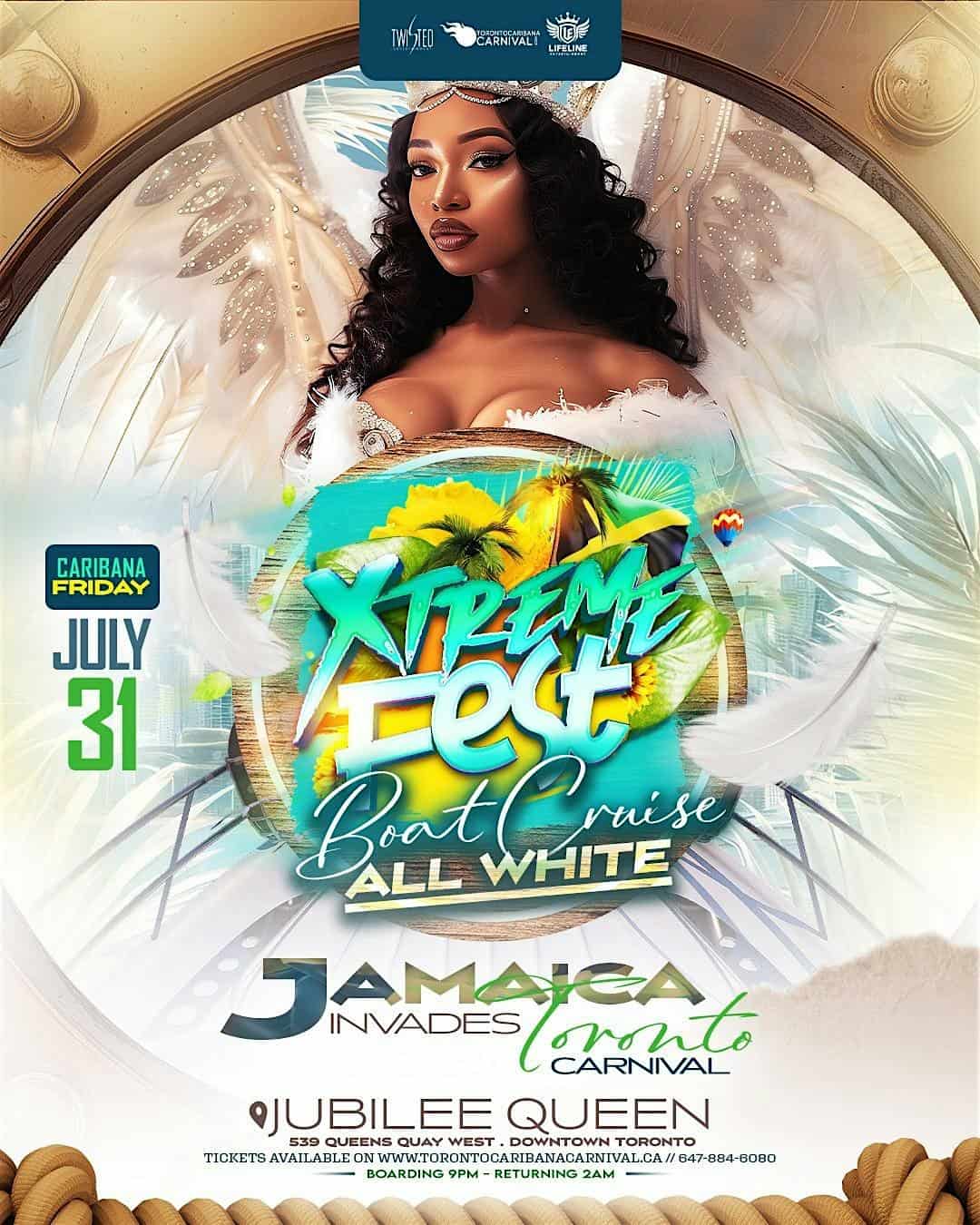 XtremeFest ALL WHITE Boat Cruise | Caribana Fri July 31st | Jubilee Queen at Jubilee Queen Cruises – Toronto, Canada