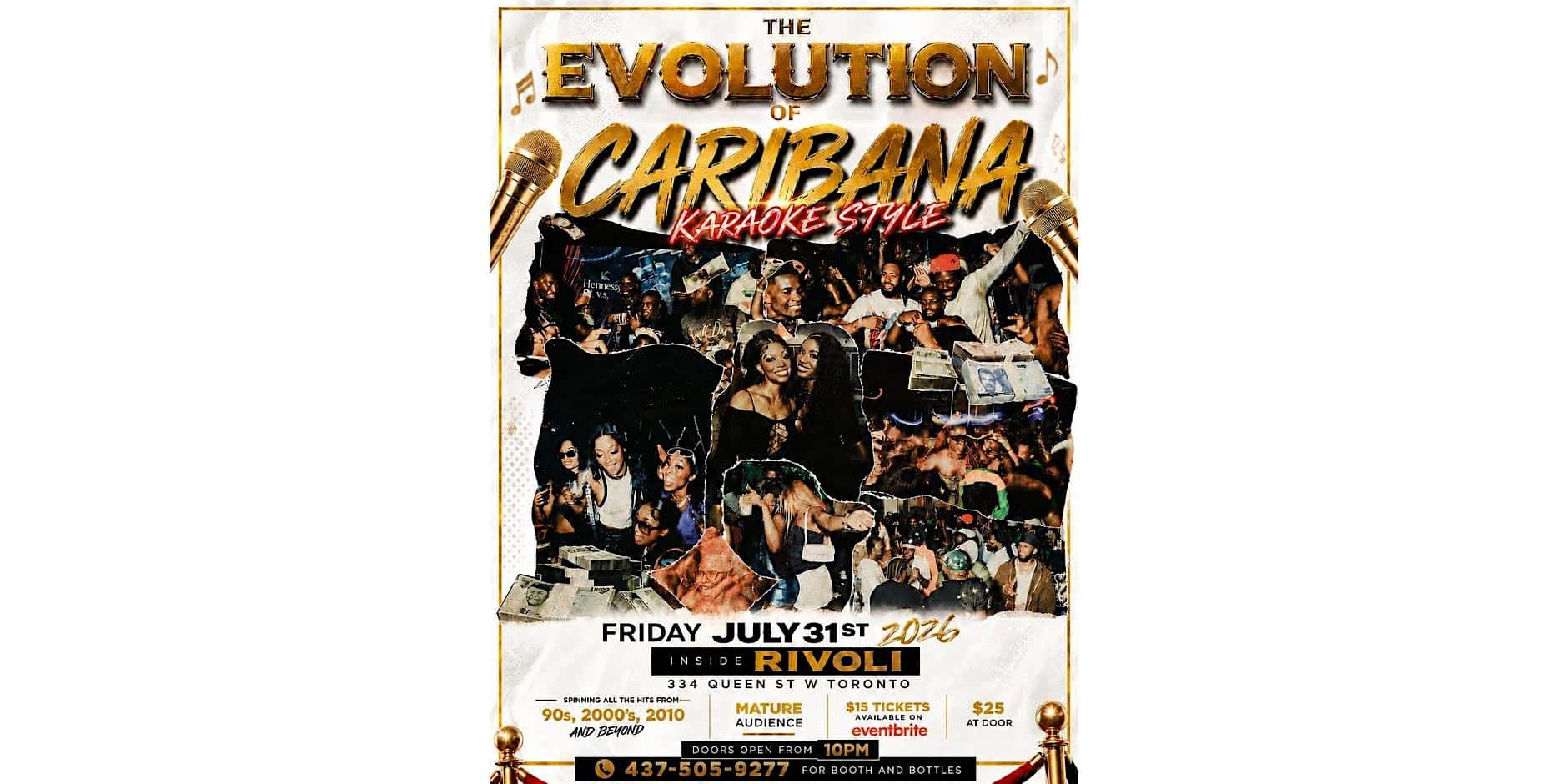 THE EVOLUTION OF CARIBANA — KARAOKE STYLE at Rivoli Toronto – Toronto, Canada