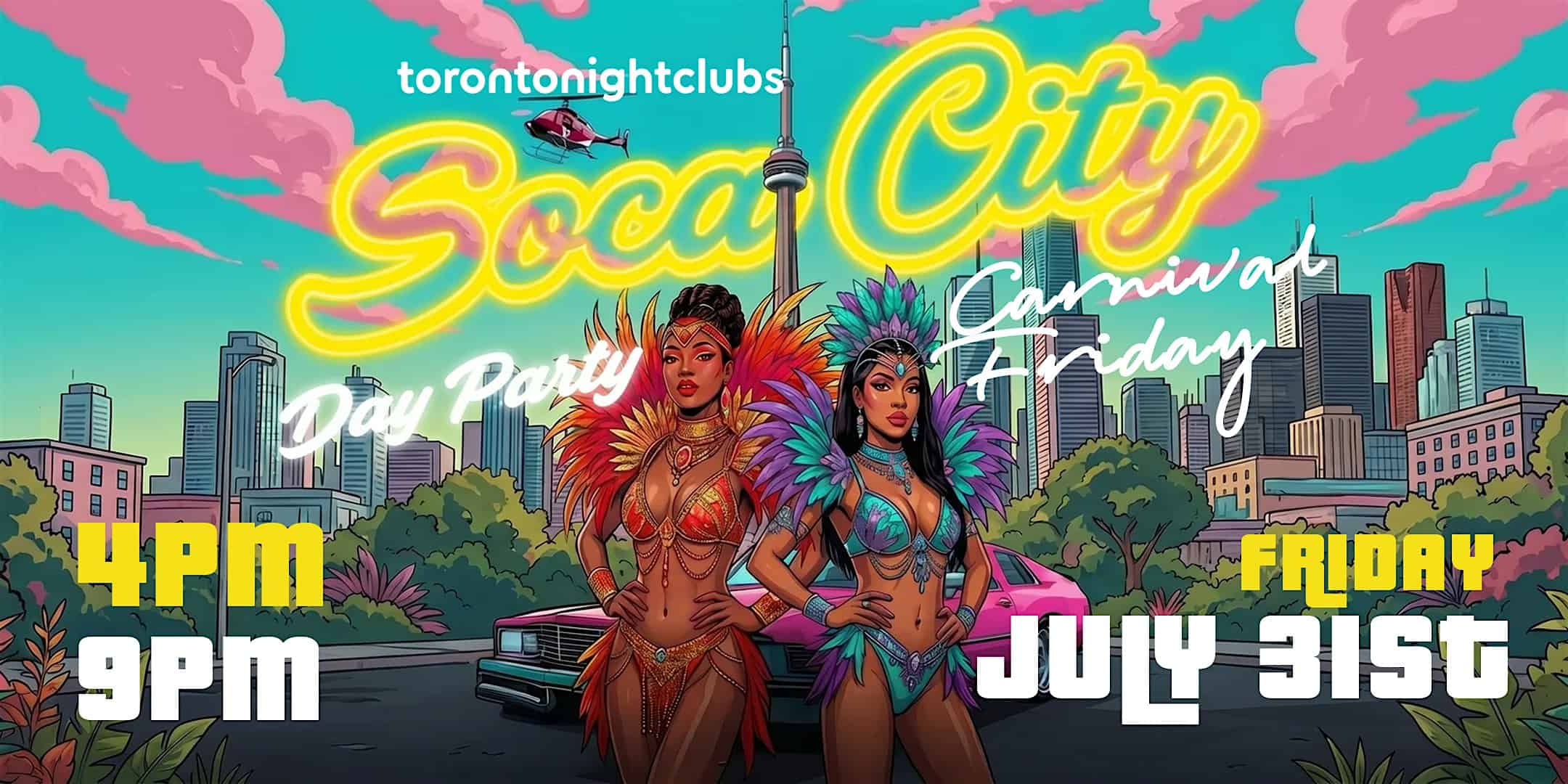 Soca City Toronto | Caribana Weekend Party 2026 at TBA – Toronto, Canada