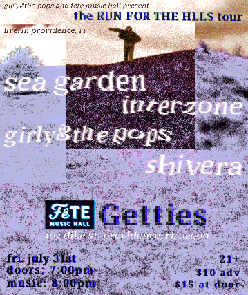 Girly and The Pops, Interzone, & Shivera at Fete Music Hall – Providence, RI