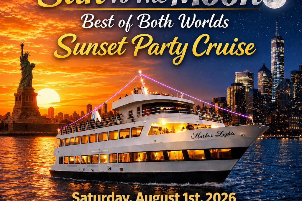 Sun To The Moon NYC Sunset Yacht Party Cruise | August 1st 2026 at – New York City, NY
