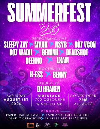 Summerfest 2026 at Sidestage – Winnipeg, Canada