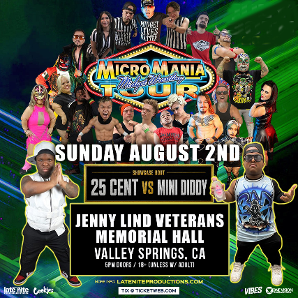 Micro Mania Midget Wrestling at Jenny Lind Veterans Memorial – Valley Springs, CA