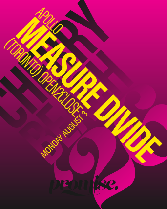 MEASURE DIVIDE (Toronto) – Open2Close at Cherry Beach – Toronto, ON