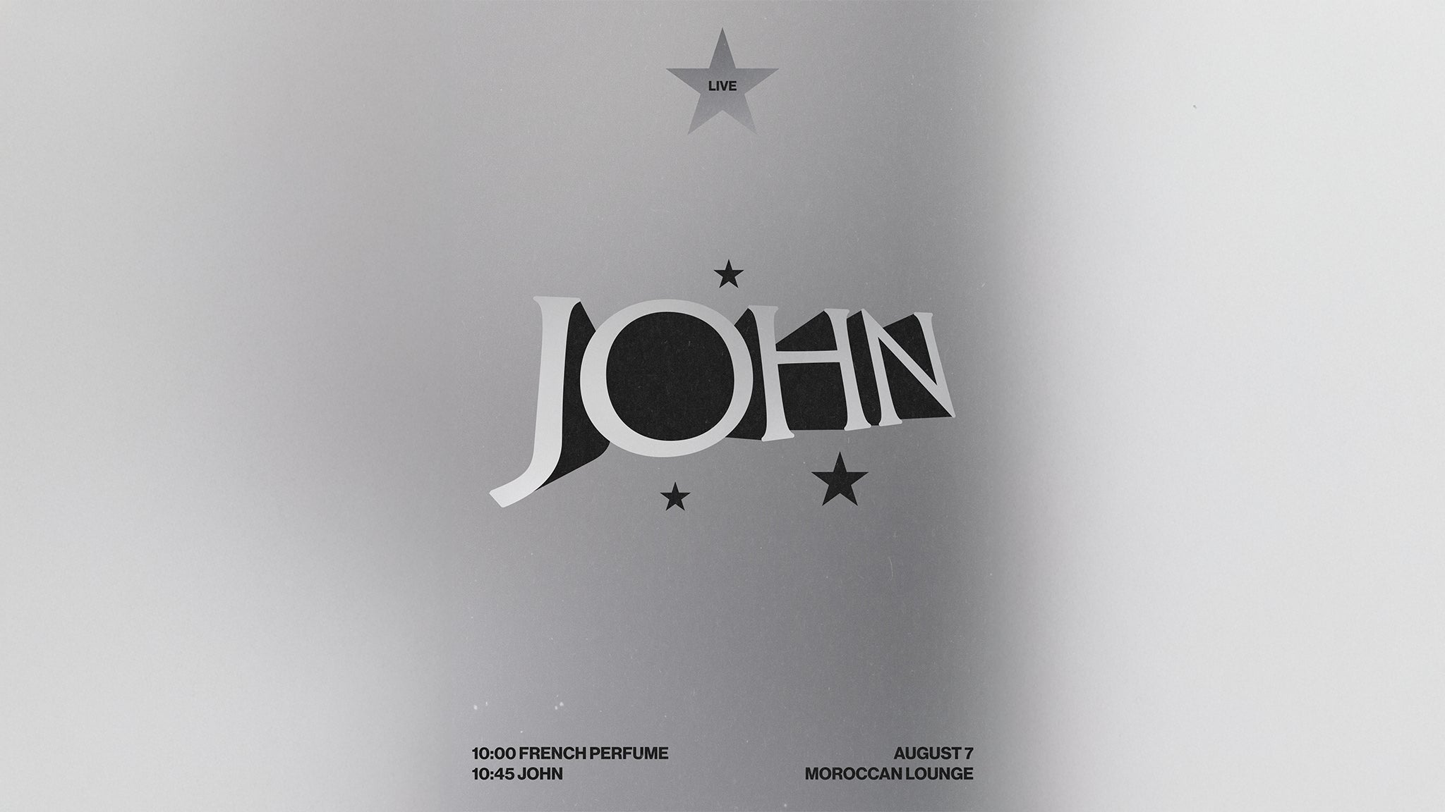 JOHN with French Perfume at The Moroccan Lounge – Los Angeles, CA