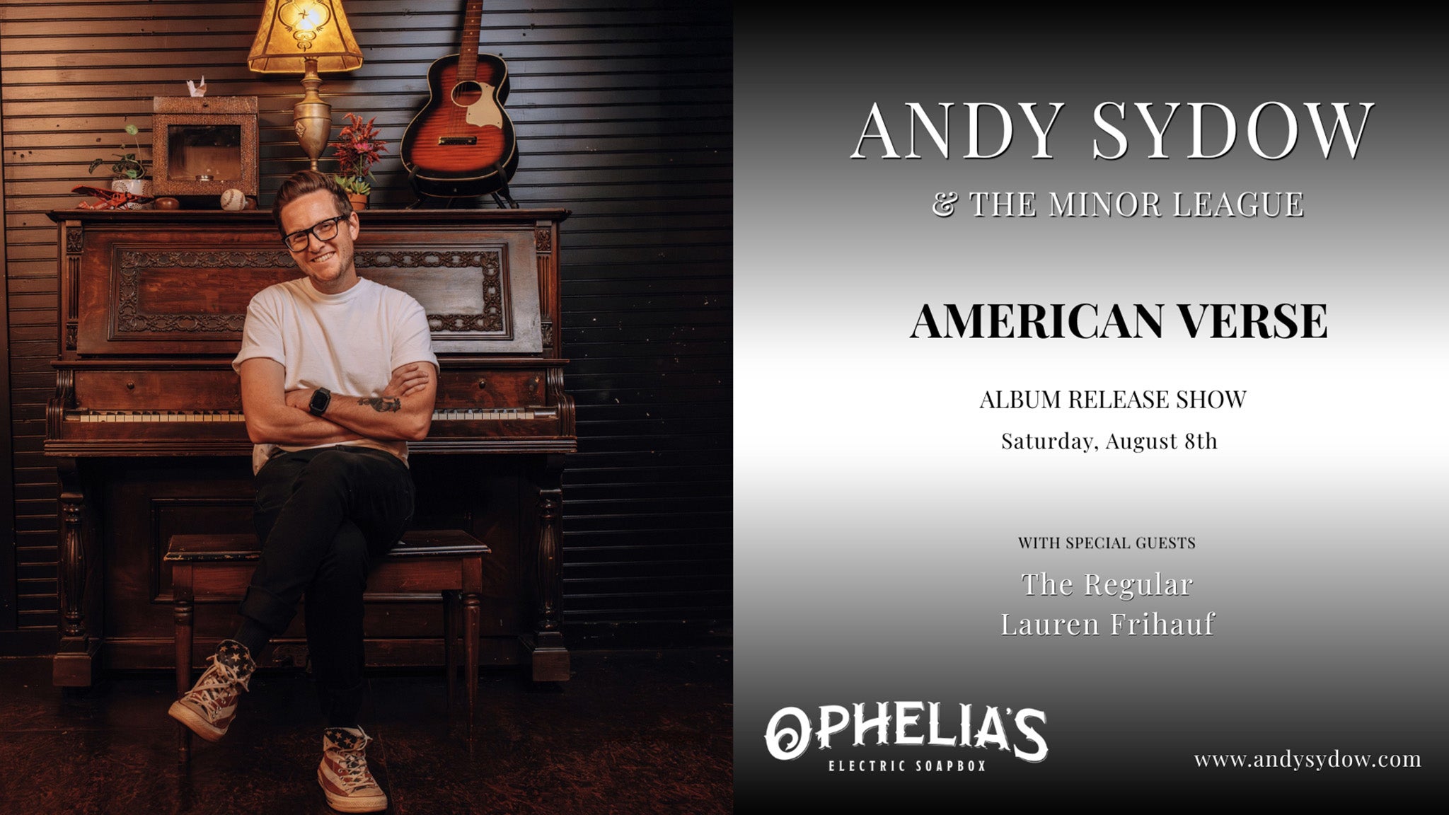 Andy Sydow w/ The Regular & Lauren Frihauf at Ophelia’s Electric Soapbox – Denver, CO