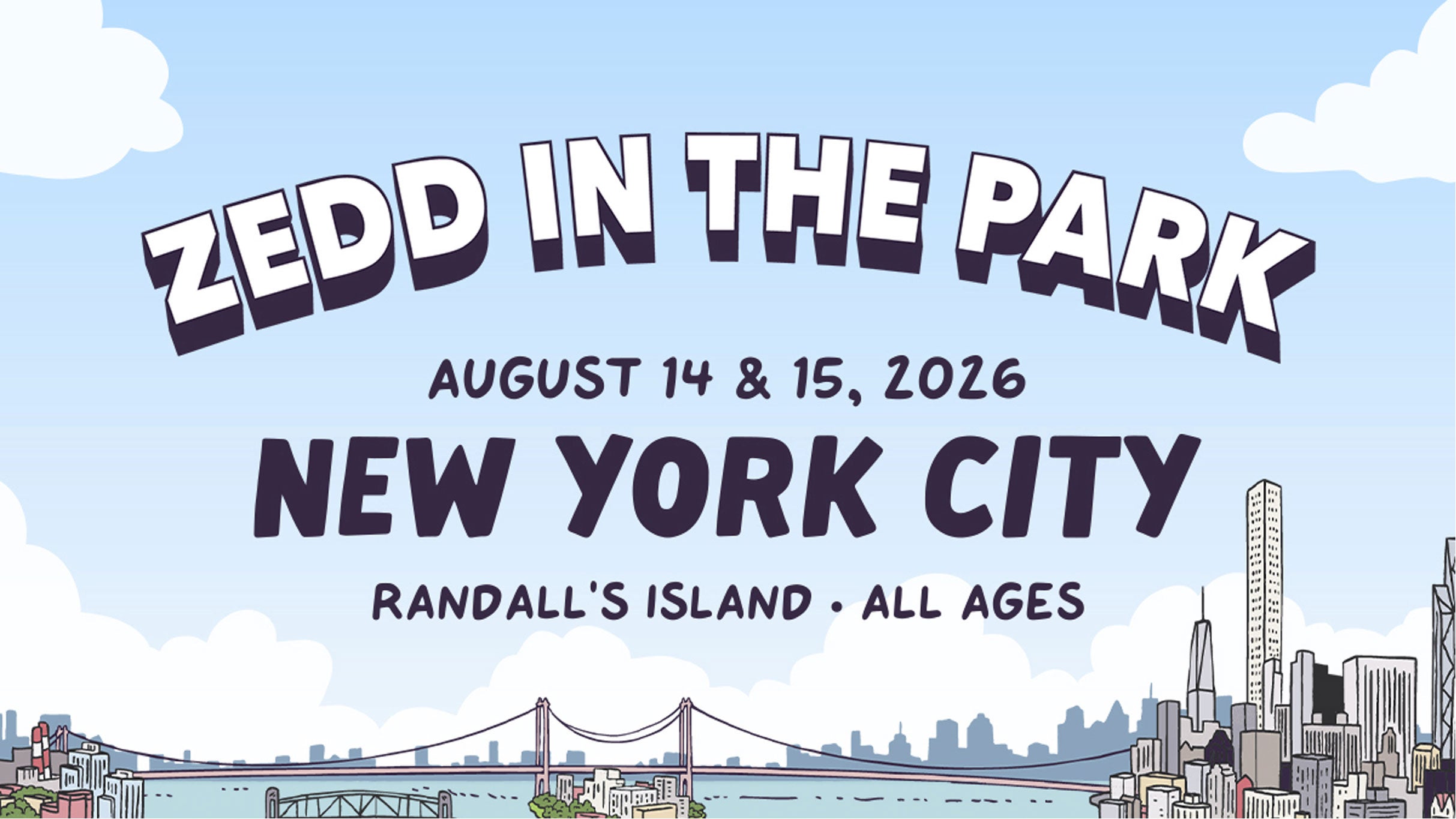 Zedd In The Park NYC -SATURDAY TICKET at Randalls Island – New York, NY
