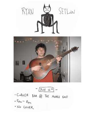 Ryan Setlow at Middle East – Corner/Bakery – Cambridge, MA
