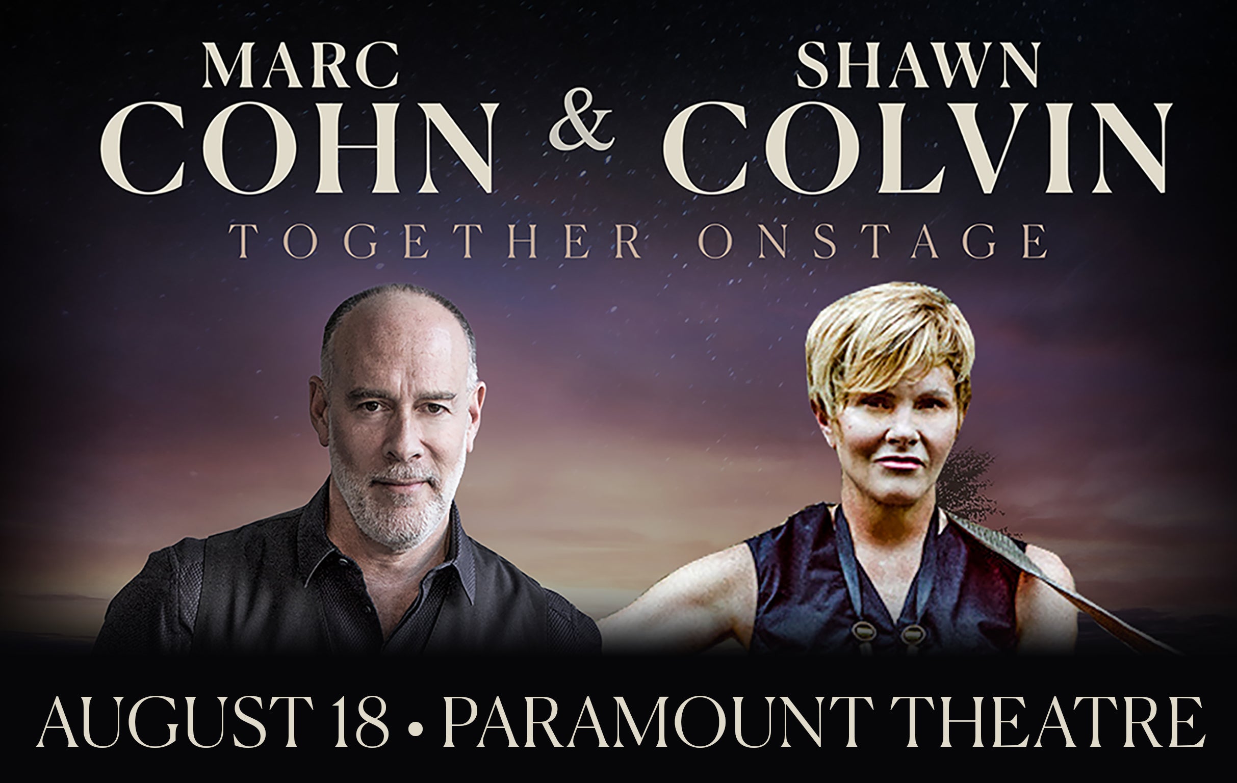 AEG Presents: An Evening with Marc Cohn & Shawn Colvin: Together in Co at Paramount Theatre – Denver, CO