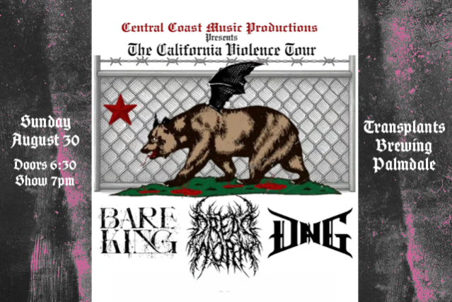 BARE KING / DREAD WORM / DNG at Transplants Brewing Company – Palmdale, CA