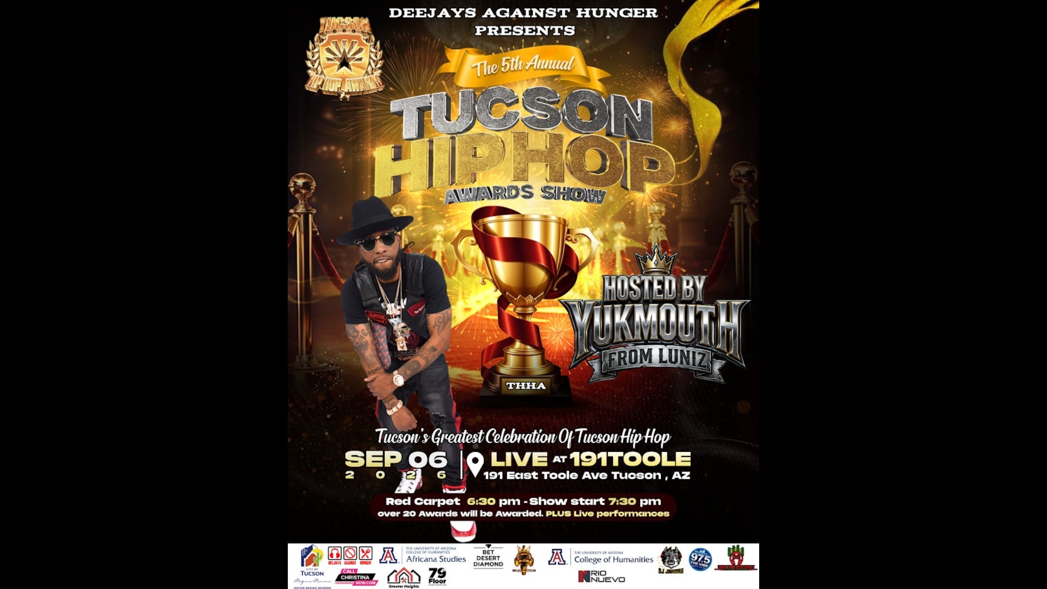 The 5th Annual Tucson Hip Hop Awards Show @ 191 Toole at 191 Toole – Tucson, AZ