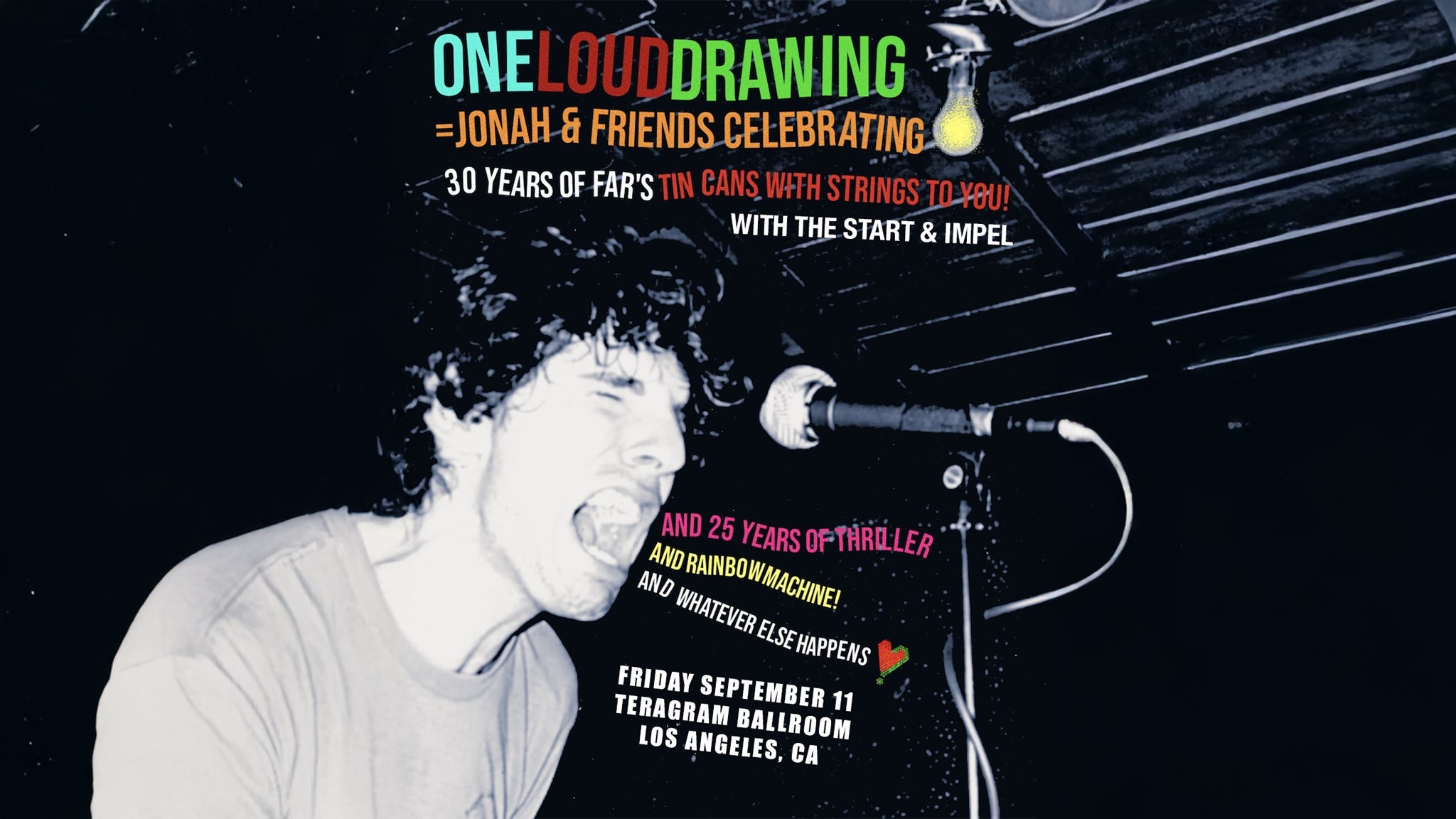 Jonah Matranga & Friends performing Far’s Tin Cans With Strings To You at Teragram Ballroom – Los Angeles, CA