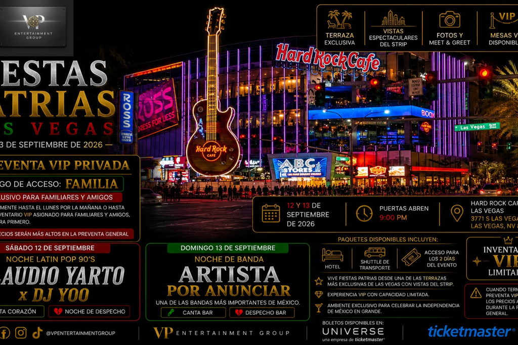 Fiestas Patrias Las Vegas 2026 | Las Fiestas Mexicanas en Vegas at – Paradise, NV