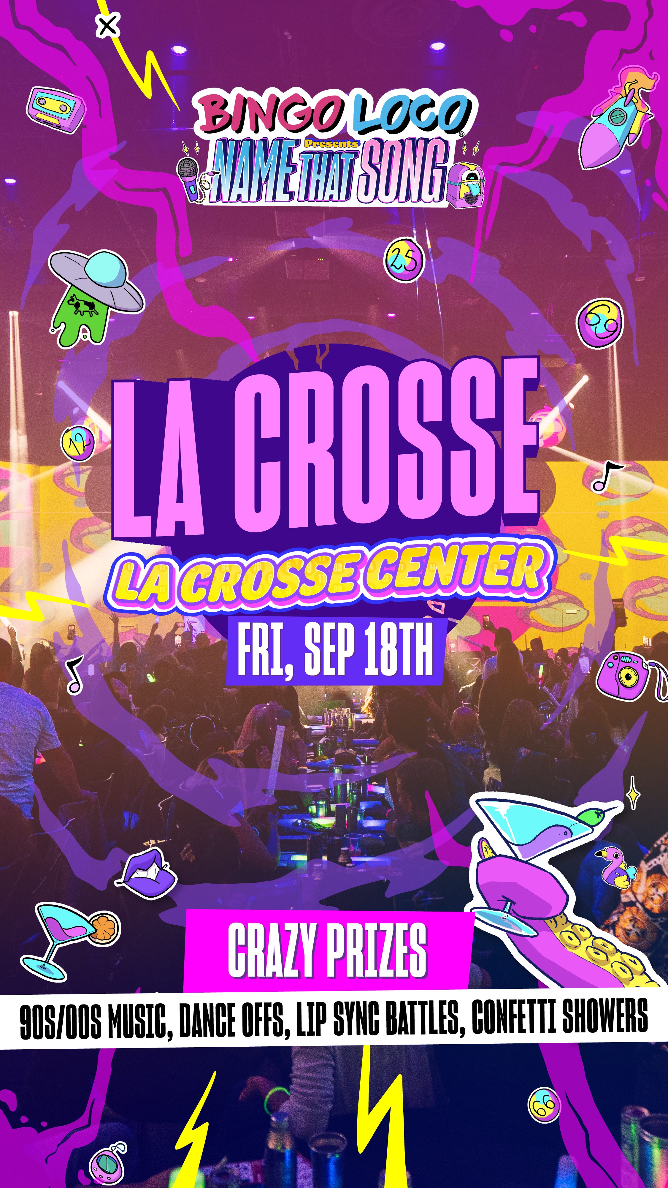 Bingo Loco presents Name That Song at La Crosse Center – La Crosse, WI