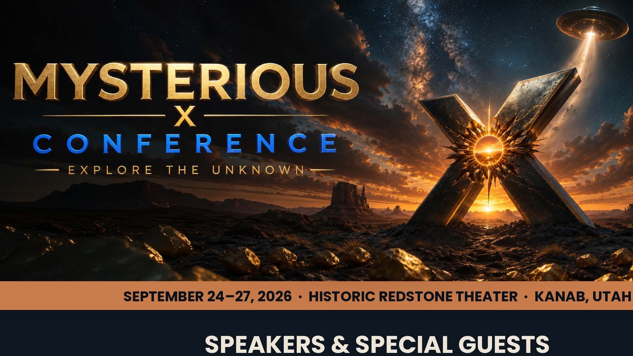 Mysterious X Conference Saturday Pass at Historic Redstone Theatre – Kanab, UT