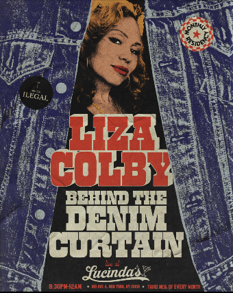 Liza Colby Behind The Denim Curtain, FREE EVENT – NO TICKETS REQUIRED at Lucinda’s – New York, NY
