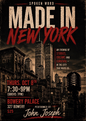 Made In New York at Bowery Palace – New York, NY