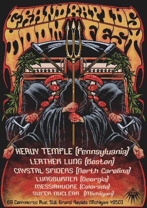 Doomfest III ft. Heavy Temple + Leather Lung + Crystal Spiders + Lungburner + Messiahvore + Super Nuclear at The Pyramid Scheme – Grand Rapids, MI