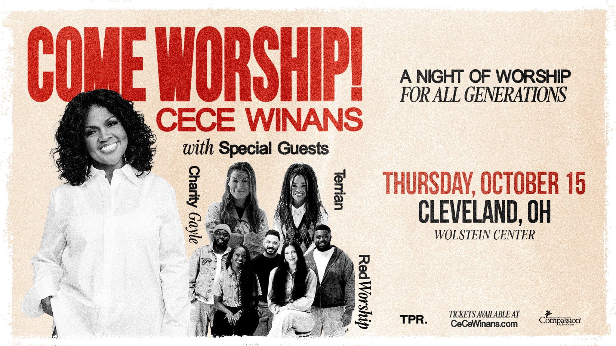 CeCe Winans-COME WORSHIP! Tour at Wolstein Center at CSU – Cleveland, OH