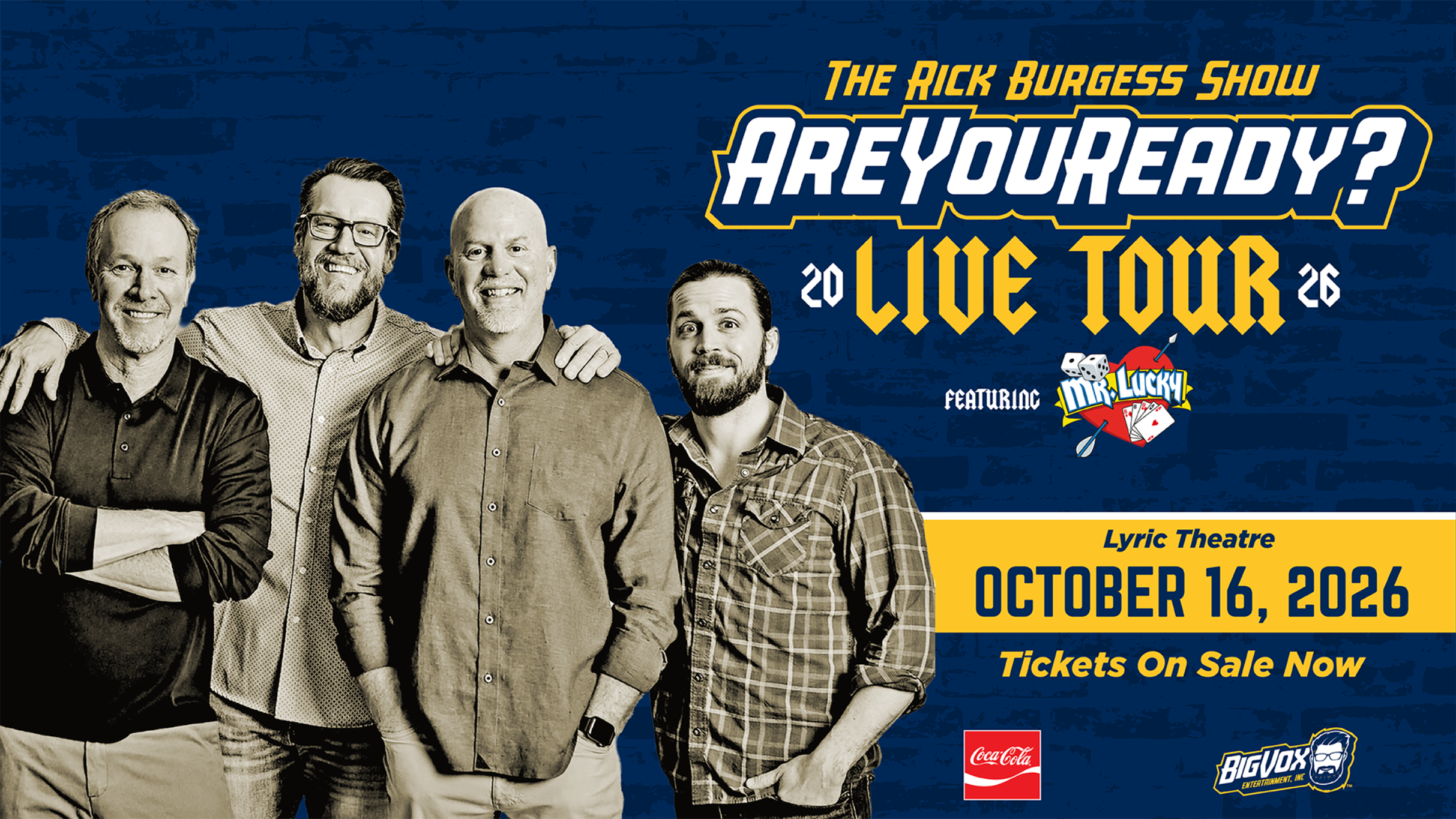 The Rick Burgess Show Presents the “Are You Ready Live Tour” at The Lyric Theatre – Birmingham, AL
