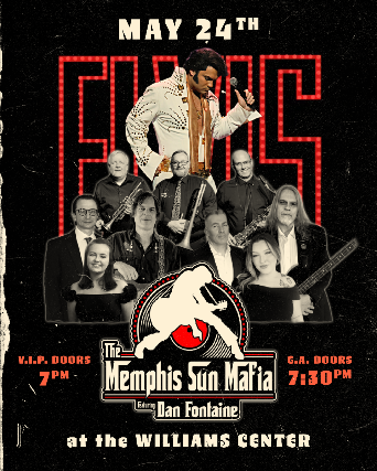 MOVED TO OCTOBER 25! VIVA LAS ELVIS TRIBUTE FEATURING: THE MEMPHIS SUN MAFIA WITH DAN FONTAINE at Williams Center – Rivoli Theater – Rutherford – Rutherford, NJ
